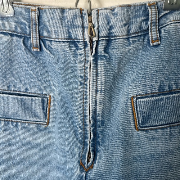 Sandro Wide Leg Jeans Blue Denim High Waist Size 34 - Picture 5 of 13